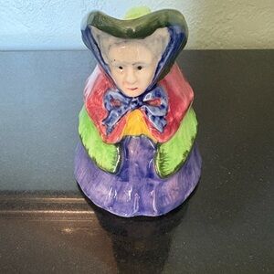 Vintage Little Old Lady Ceramic Creamer 4.5” Made In England 1030’s